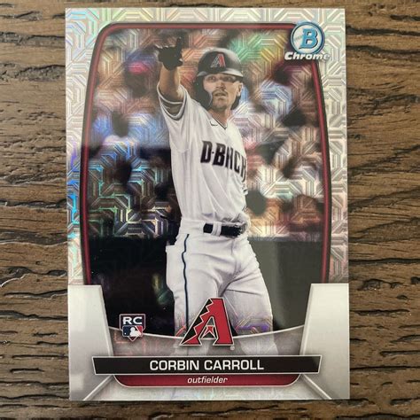 Corbin Carroll Bowman Chrome Rc Mega Box Mojo Refractor Rookie