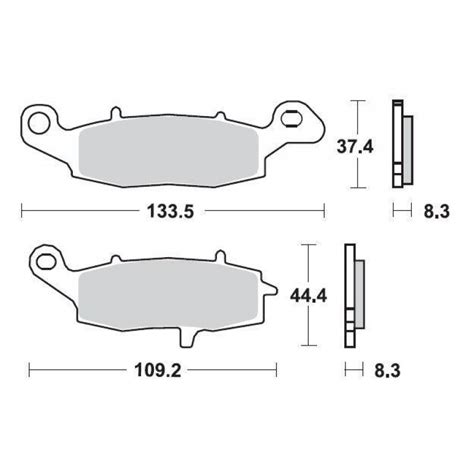 SBS 705HS Front Sinter Motorcycle Brake Pad