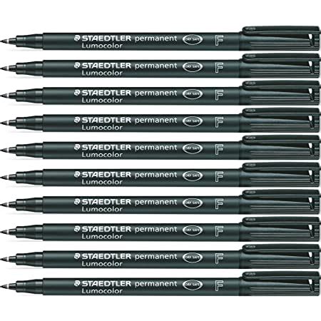 Staedtler Lumocolor 318 Rotulador Permanente Punta Fina 0 6 Mm Negro