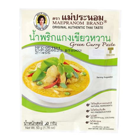 Mae Pranom Green Curry Paste Gr Tts Mitra Abadi