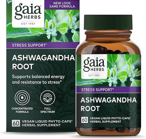 Amazon Gaia Herbs Ashwagandha Root Made With Organic Ashwagandha