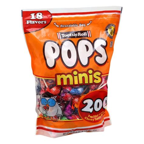 Tootsie Roll Pops Minis 18 Flavors 200 Count 1 02kg American Food Store