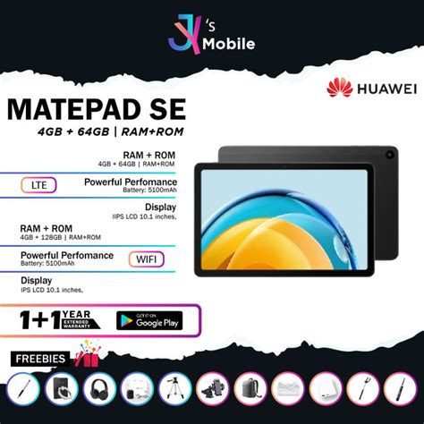 Huawei Matepad Se Lte [4gb Ram 64gb Rom] Wifi [4gb Ram 128gb Rom] Original Huawei Malaysia