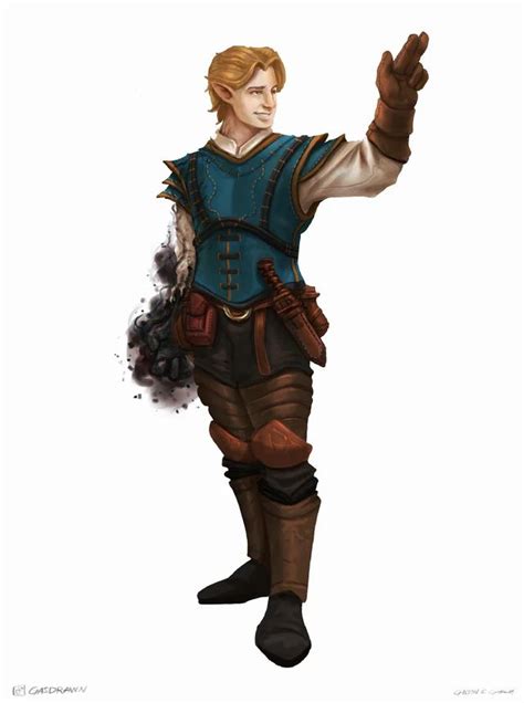 Art Ryvvick The Half Elf Warlock Commission By Me 🌓 Dnd Dnd