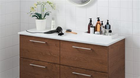 Walnut Single Ikea Bathroom Cabinets