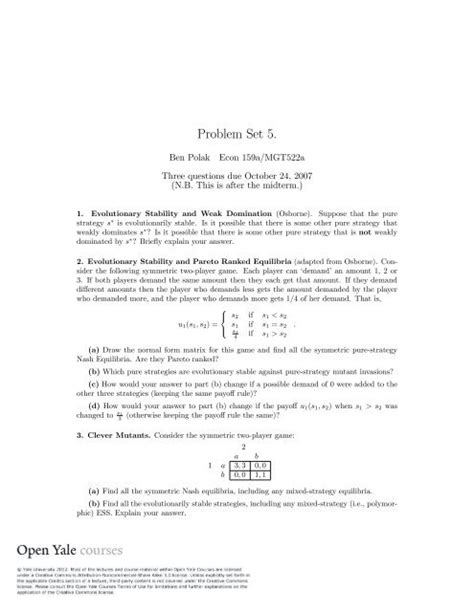 Problem Set 5 PDF