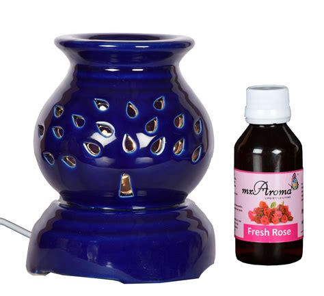 Buy Mr Aroma Ceramic Electric Aroma Oil Burnerdiffuser Set With 15ml