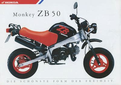 Motor Lit De Honda Monkey ZB 50 Brochure 1989