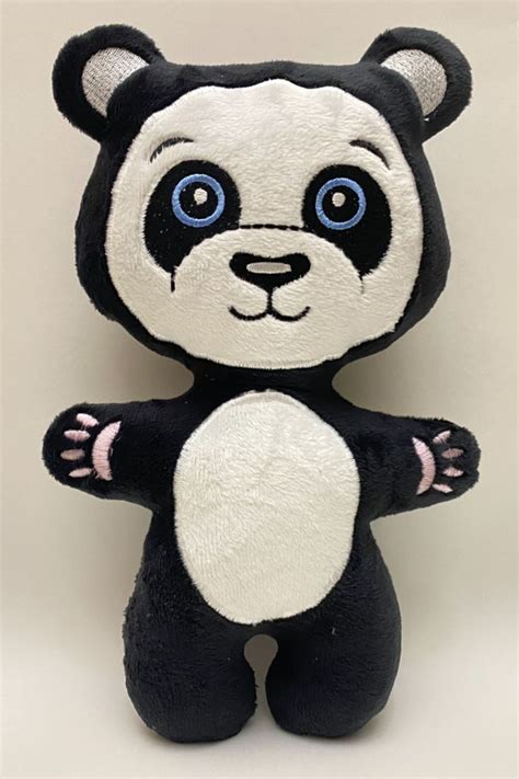 Panda Stuffed Toy In The Hoop Ith Pattern Stuffed Plushie To Inspire