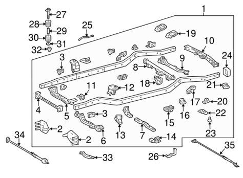 Genuine Oem Frame Components Parts For Toyota Fj Cruiser Base