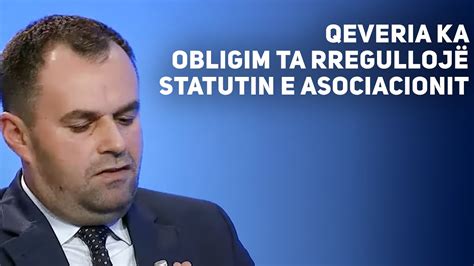 Demaliaj Qeveria ka obligim ta rregullojë statutin e asociacionit