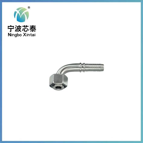 Hydraulic Stainless Steel Bsp 90º Swept Female Flat Faced Hose Insert