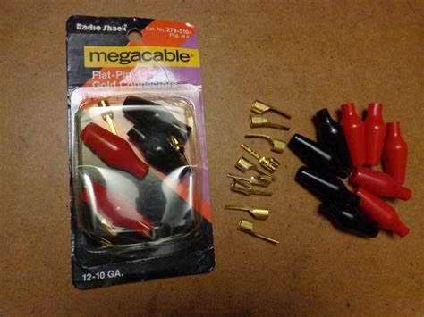 Radioshack Flat Pin Gold Connectors Gauge Ebay