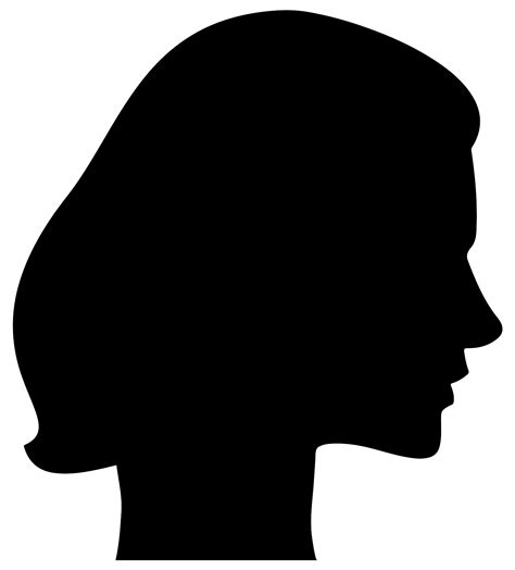 Download 0000ff Female Head Silhouette Modified Svg Freepngimg