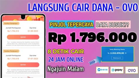 Pinjaman Online Langsung Cair Bisa Pakai Rekening E Walet 2023