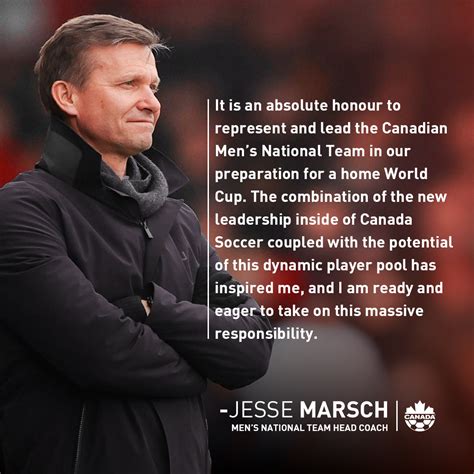 Canada Soccer Announces Jesse Marsch As Mens National Team Head Coach