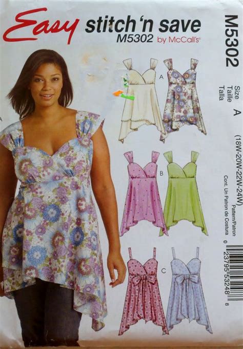 Plus Size Baby Doll Halter Tops Plus Size Sewing Womens Sewing