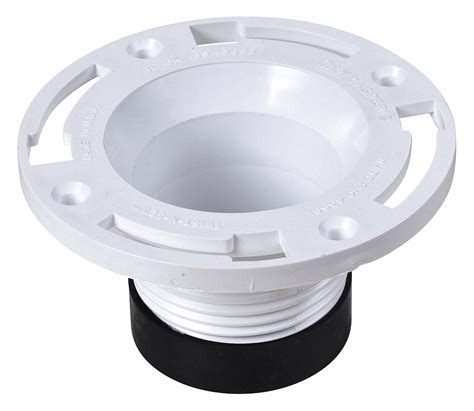 OATEY Toilet Flange, Fits Brand Universal Fit, For Use With 4 in Cast Iron Waste Lines, 3 in, 4 ...