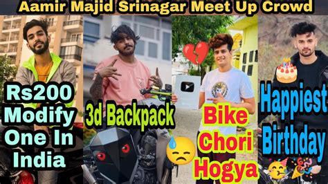 Aamir Majid Srinagar Meet Up😍 Jannu Stuntz Bike Chori💔 Wolf Modify 1 In India😱 Tranning Back