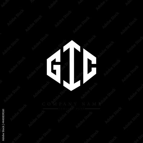 GIC letter logo design with polygon shape. GIC polygon logo monogram. GIC cube logo design. GIC ...