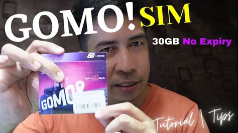 GOMO SIM 30GB No Expiry Tutorial Review Filipino Tagalog YouTube