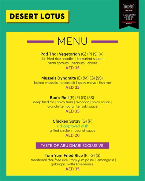 The Taste Of Abu Dhabi Just Released The Festival Menu And It Looks