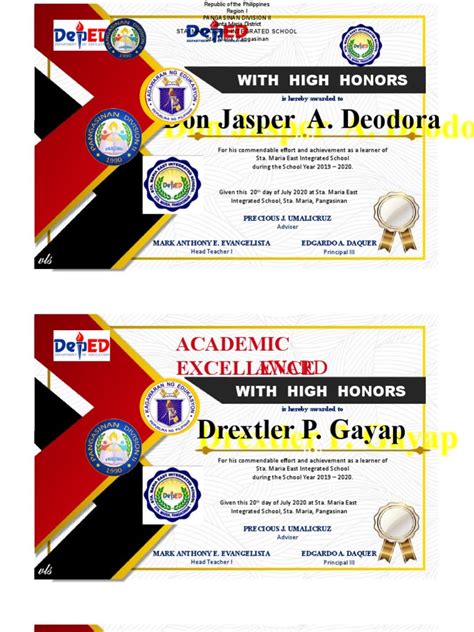 Certificate of Recognition 2020 | PDF