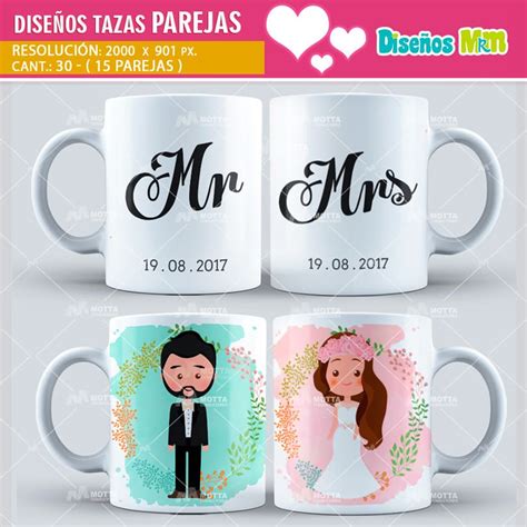 Plantillas Para Parejas Para Sublimar Mugs