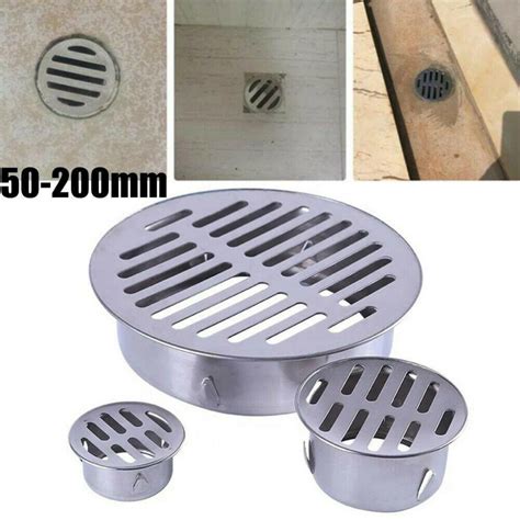 X Stainless Steel Thicken Drainage Roof Patio Round Flat Floor Drain