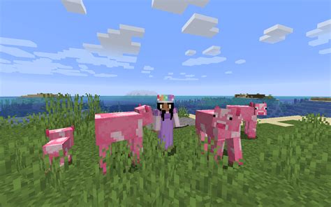 Strawberry Pink Cows In Minecraft ♥︎ 🐮 🍓🥛 Rminecraft