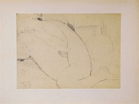 Amedeo Modigliani Nude Lithograph On Arches Vellum Paper For Sale At