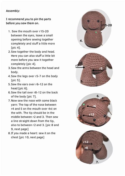 Frankie The Teddy Bear Crochet Pattern