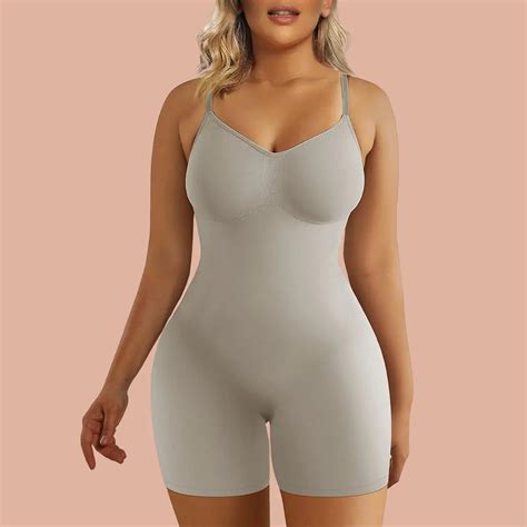 Shaperx Seamless Full Body Tummy Control Bodysuit Shapewear