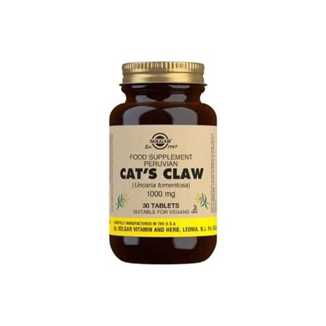 Solgar Cats Claw Tabl Fiksuapteekki