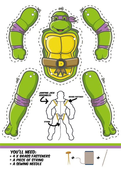 Manualidades Para Ni Os De Las Tortugas Ninja Pequeocio