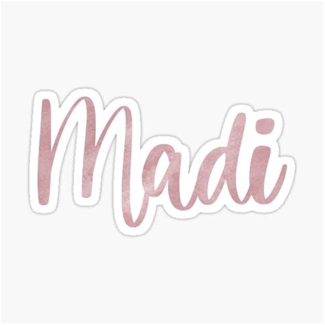 Madi Pink Watercolor Sticker For Sale By Jaymesarah Redbubble