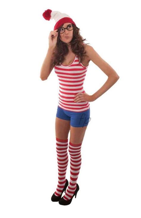 Where S Wally And Where S Wenda Costume For Adults Fancy Dress