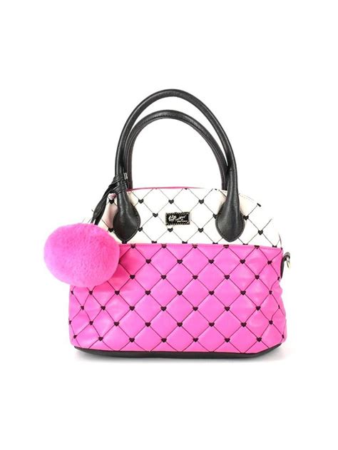 Luv Betsey By Betsey Johnson Polyurethane Pink Satchel One Size