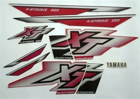 Kit De Adhesivos Para Yamaha Xt 225 2000 Red Track Set MercadoLibre