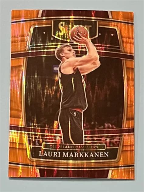 2021 22 PANINI SELECT LAURI MARKKANEN ORANGE FLASH PRIZM 90 Cleveland