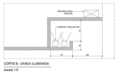 Cove Light Detail Drawing In Dwg File Cadbull