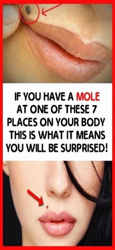 If You Have A Mole At One Of These 7 Places On Your Body This Is What It Means You Will Be