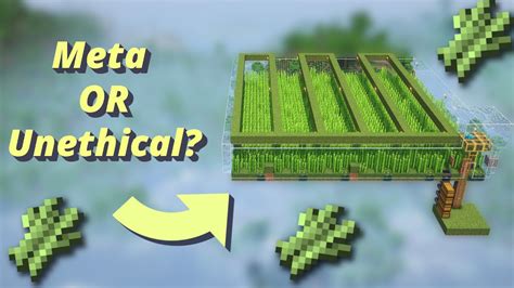 Controversial Insane Sugarcane Farm Minecraft Java Youtube