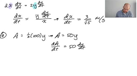 1988 AP Calculus BC Exam FRQ 3 Related Rates YouTube