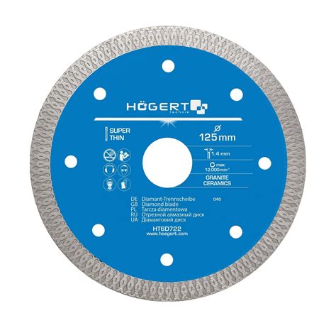 HOGERT TARCZA DIAMENTOWA DO GLAZURY 125MM HT6D722 Sklep Mixtools