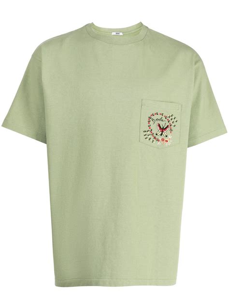 Bode Logo Embroidered T Shirt Farfetch