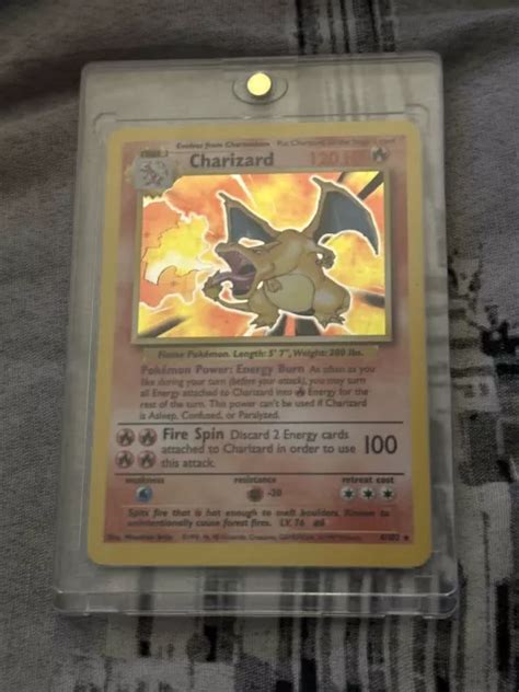 POKÉMON TCG CHARIZARD Base Set 4 102 Holo Unlimited Holo Rare EUR 581