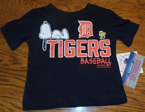 Size 18 Months Nwt Detroit Tigers Snoopy Woodstock Navy Blue T Shirt