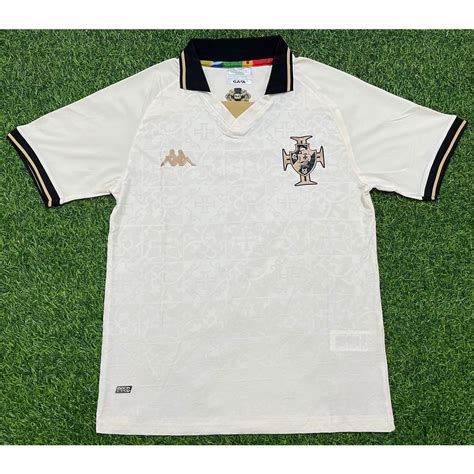 Vasco Da Gama Terceiro Camisa De Futebol Branca Camiseta De