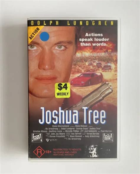 Joshua Tree Vhs Fox Video Big Box Ex Rental Tape Lundgren Action